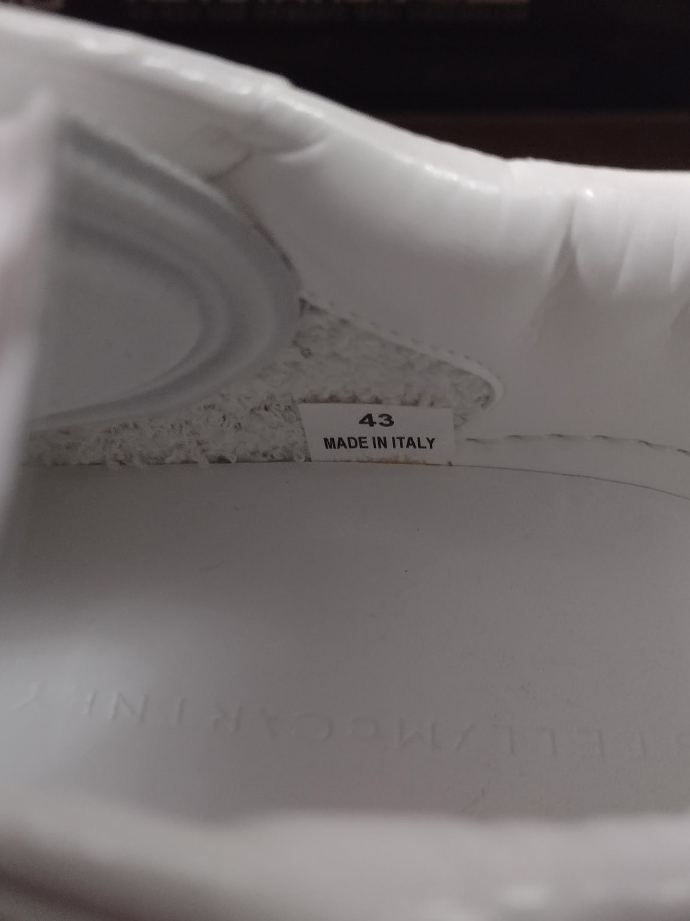 Stella McCartney White Leather Sneakers EU 43 US 10 Box Included - Picture 7 of 10